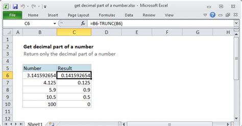 how to set decimal number in excel