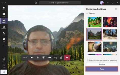 How To Set Default Background In Teams Video