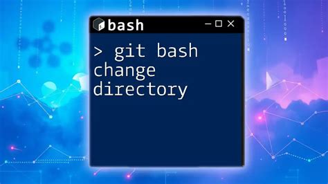 how to set default directory in git bash