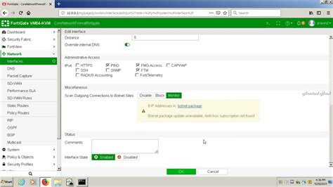 how to set default gateway in fortigate firewall