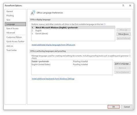 How To Set Default Language In Ppt