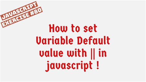 How To Set Default Value In Javascript Array