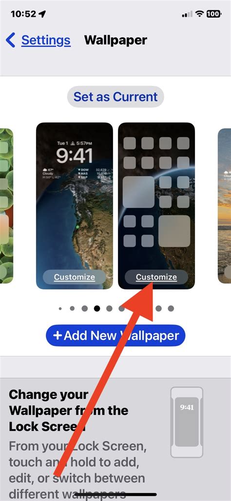 how to set different lock screen and home screen on iphone