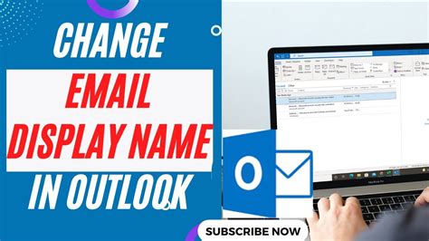 how to set display name in outlook email