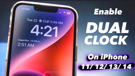 How To Set Dual Clock In Iphone 11