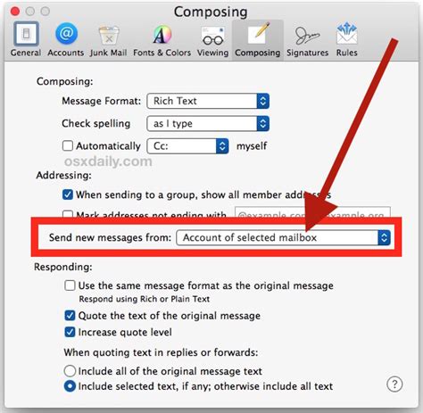 how to set email font in outlook mac