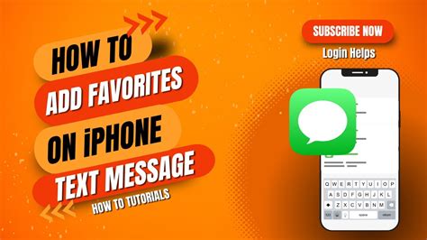 how to set favorites in text messages