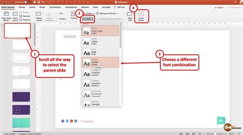 how to set format in powerpoint