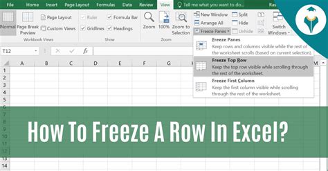 how to set freeze rows in excel