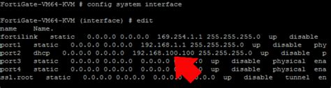 how to set gateway ip address in fortigate firewall cli