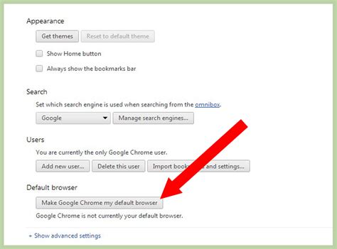 how to set google as default browser instead of yahoo