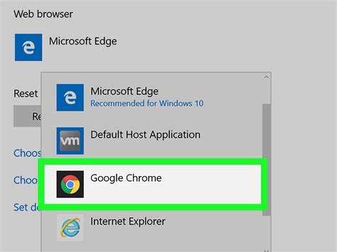 how to set google as your default browser pc