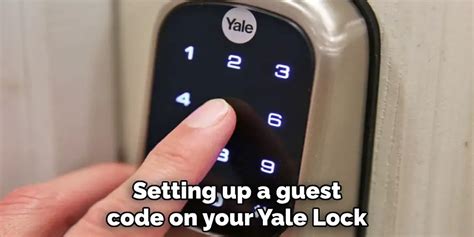 how to set guest code on yale lock