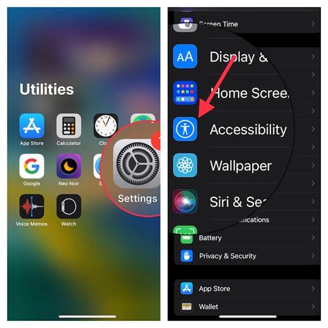 how to set home screen button on iphone
