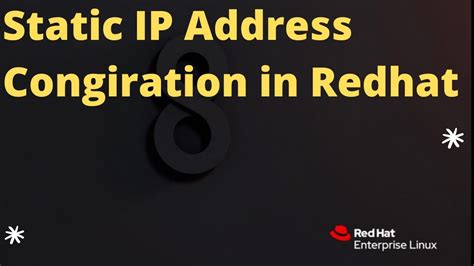 how to set ip address in redhat linux 8