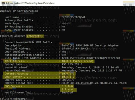 how to set ip address in windows 10 using cmd