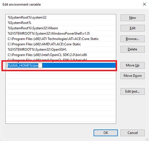 how to set java_home environment variable in intellij