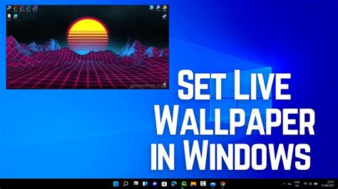 how to set live wallpaper in windows 10 without any app