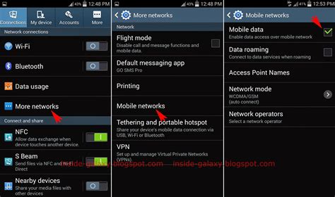 how to set mobile data on android phone