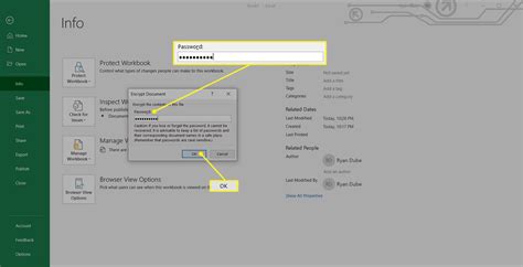 how to set password for excel sheet