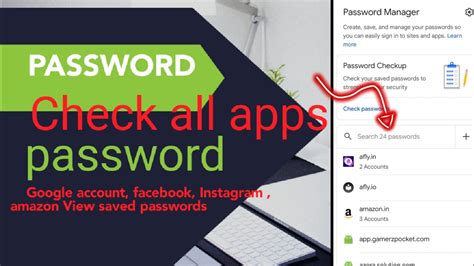 how to set password on apps in android