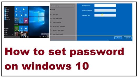how to set password on apps in windows 10