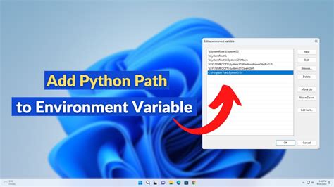 how to set path variable in windows for python