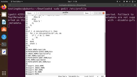 How To Set Profile In Linux
