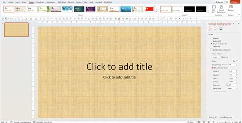 how to set same background in powerpoint