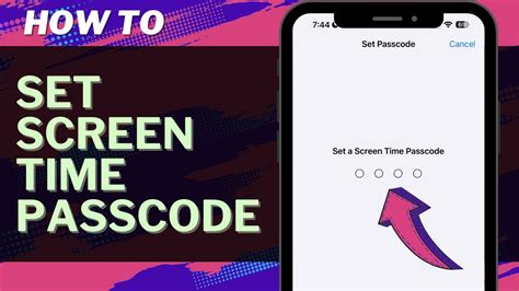 how to set screen time on iphone with passcode