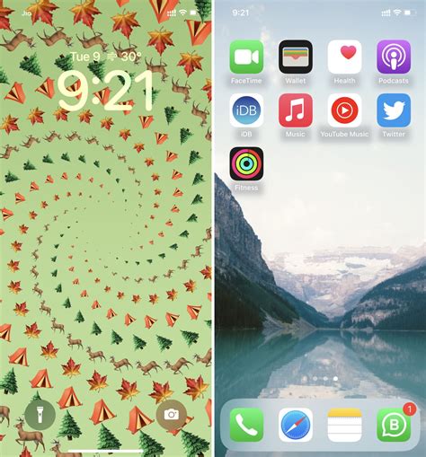how to set separate home and lock screen iphone