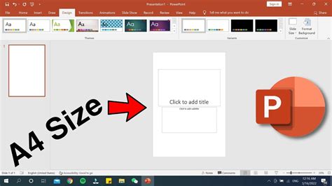 how to set size in powerpoint
