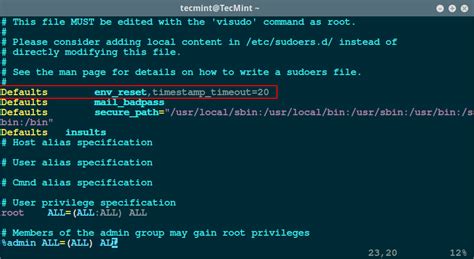 how to set sudo password in linux