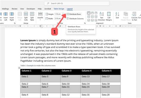 How To Set Table Height In Ms Word