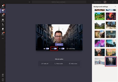 How To Set The Background Image In Teams