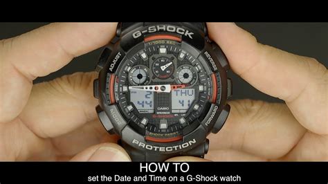 How To Set The Time In A Casio G Shock