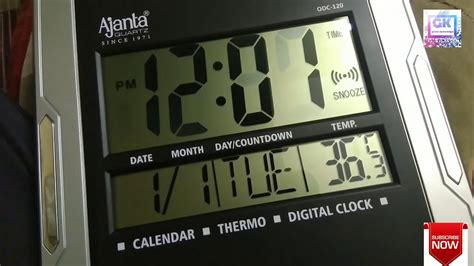 How To Set Time In Ajanta Digital Wall Clock