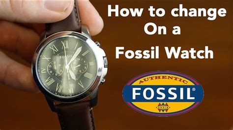 How To Set Time On A Fossil Watch
