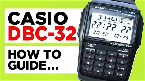 How To Set Time On Casio Databank Watch