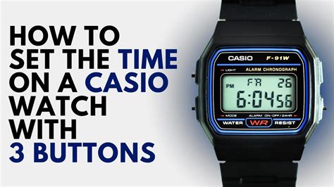 How To Set Time On Casio Edifice Watch With Three Buttons