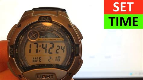 How To Set Time On Casio Watch With Two Buttons