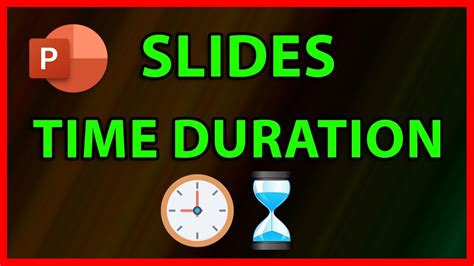 how to set time on ppt slides