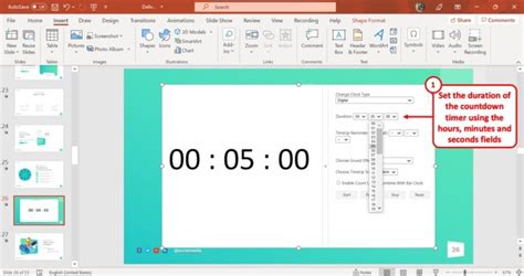 how to set time on slides powerpoint 2007