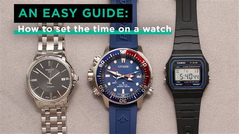 How To Set Time On Watch Analog
