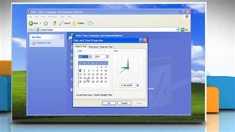 How To Set Time On Windows Xp