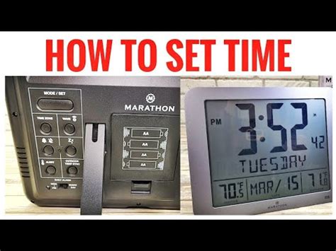 How To Set Time Zone On Marathon Atomic Clock