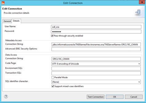 how to set timeout in oracle connection string