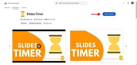 how to set timer for slides on google slides