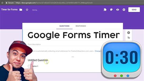 How To Set Timer Google Form