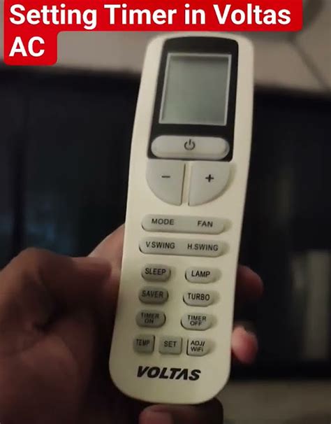 How To Set Timer In Voltas Ac